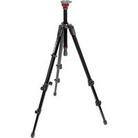 Manfrotto 755XB Treppiede Serie MDEVE con Base Livellante da 50 mm per Video, 3 Sezioni a Tubo Singolo, in Alluminio, Nero