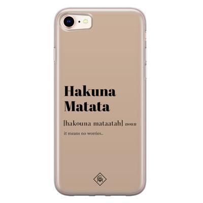 iPhone 8/7 siliconen hoesje - Hakuna matata