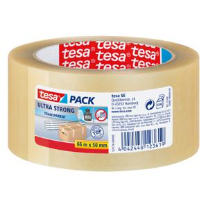 tesa ULTRA STRONG 57176-00000-08 Pakband tesapack Transparant (l x b) 66 m x 50 mm 1 stuk(s)