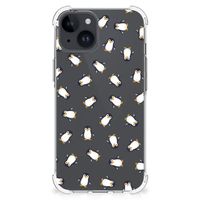 Doorzichtige Silicone Hoesje voor iPhone 15 Pinguïn