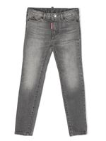 DSQUARED2 KIDS jean à patch logo - Gris