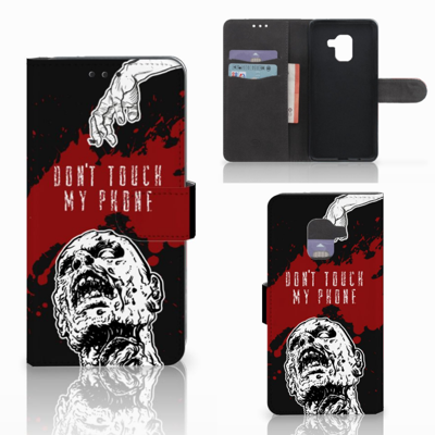 Samsung Galaxy A8 2018 Portemonnee Hoesje Zombie Blood