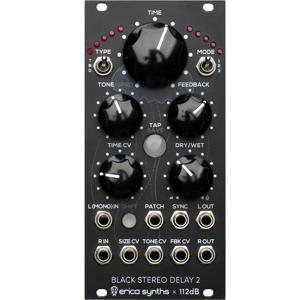 Erica Synths Black Stereo Delay2 eurorack module