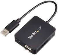 StarTech Open SFP USB naar glasvezel optische converter Open SFP/USB A Zwart
