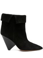 ISABEL MARANT bottines en daim à bout pointu - Noir