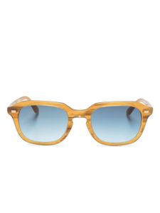 Moscot lunettes de soleil Gatkes à monture carrée - Jaune