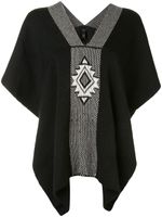 VOZ poncho en maille Estrella - Noir