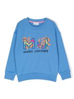 Marc Jacobs Kids sweat à logo brodé - Bleu