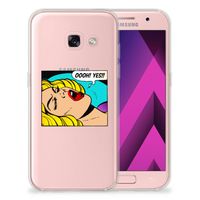 Samsung Galaxy A3 2017 Silicone Back Cover Popart Oh Yes