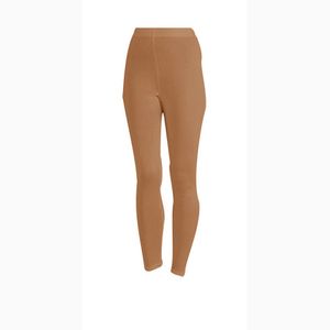 Legging van bio-zijde, kaneel Maat: 46