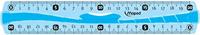 Maped - Onbreekbare dubbele decimeter - liniaal 20 cm - Ergonomische greep - Willekeurige kleurkeuze groen of blauw