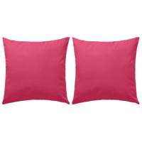 VidaXL Buitenkussens 45x45 cm roze 2 st