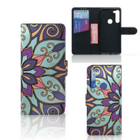 Motorola G8 Power Hoesje Purple Flower