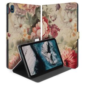 Uniek Nokia T20 Tablethoesje met Stand - Bloemen Design | B2C Telecom