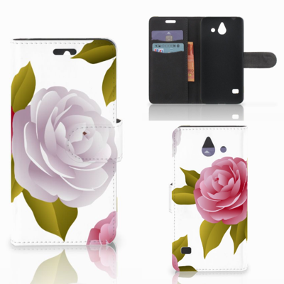 Huawei Ascend Y550 Hoesje Roses Huawei Ascend Y550 Hoesje Roses