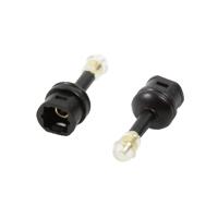 LogiLink CA1014 tussenstuk voor kabels Toslink 3.5 mm Mini Toslink Zwart - thumbnail