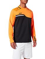 JAKO Heren Sweat Competition 2.0, zwart/neonoranje, 140