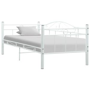 Bedframe metaal wit 90x200 cm