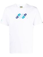 A BATHING APE® t-shirt ABC à imprimé camouflage - Blanc