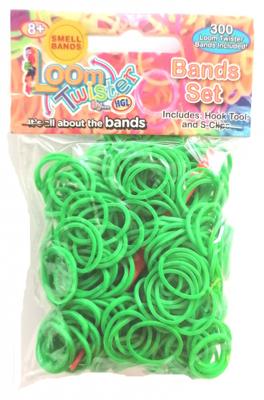 Loom Twister loombands met geur junior groen 300 delig Loom Twister loombands met geur junior groen 300 delig