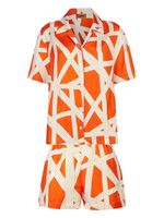 Missoni Home pyjama à imprimé graphique - Orange