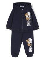 Moschino Kids survêtement à logo imprimé - Bleu