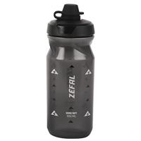 Zefal Sense Soft 65 No-Mud waterfles, gerookt zwart, 650ml