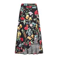 WE Fashion maxi rok met all over print black dessin