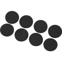 TRU Components 540874 FP2503WT Viltglijders, zelfklevend, rond, zwart, (Ø x H) 25 mm x 3 mm, 8 stuks, 5 stuks