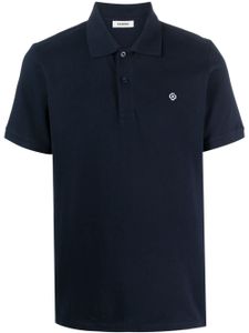 SANDRO polo à logo brodé - Bleu