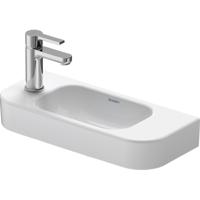 Duravit HappyD 2 fontein met overloop met kraangat rechts 50x22cm met wondergliss wit 07115000081