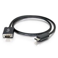 C2G 1m DisplayPort manspersoon naar VGA manspersoon Computer Monitor Adapterkabel Zwart