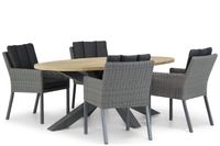 Garden Collections Oxbow/Brookline 200 cm dining tuinset 5-delig