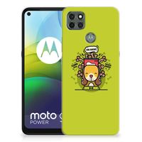 Motorola Moto G9 Power Telefoonhoesje met Naam Doggy Biscuit - thumbnail