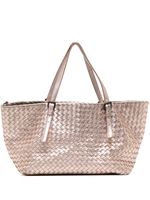 Bottega Veneta Pre-Owned petit sac cabas en cuir Intrecciato - Rose