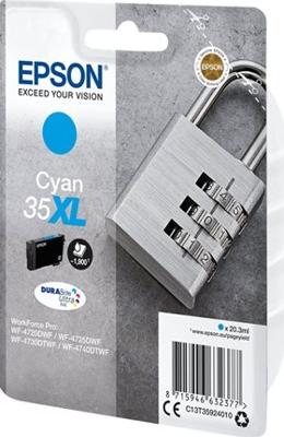Epson Padlock Singlepack Cyan 35XL DURABrite Ultra Ink