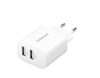 Intenso W24AA USB-oplader 24 W Binnen Uitgangsstroom (max.) 2.4 A Aantal uitgangen: 2 x USB-A - thumbnail