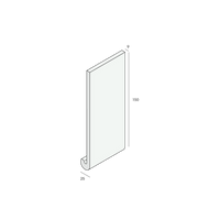 Heering Hardschuim Dakrandpaneel - 150x25x9 (afgerond)