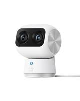 eufy Security Indoor Cam S350 Dual Camera's 4K UHD Indoor Beveiligingscamera met 8× Zoom en 360° PTZ, ideaal voor babyfoon, huisdiercamera, hondencamera/thuisbeveiliging, AI voor mensen/huisdieren,