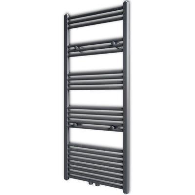 vidaXL Radiator/handdoekenrek recht 600x1424 mm grijs vidaXL Radiator/handdoekenrek recht 600x1424 mm grijs
