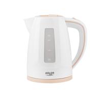 Adler AD 1264 waterkoker 1,7 l 2200 W Hazelnoot, Wit