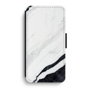 Elegante marmer: iPhone XR Flip Hoesje