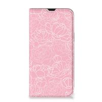 iPhone 13 Pro Max Smart Cover White Flowers - thumbnail