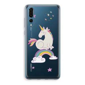 Regenboog eenhoorn: Huawei P20 Pro Transparant Hoesje