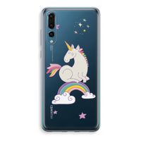 Regenboog eenhoorn: Huawei P20 Pro Transparant Hoesje - thumbnail