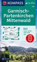 Wandelkaart 790 Garmisch-Partenkirchen , Mittenwald | Kompass - thumbnail