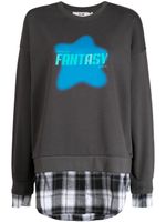 b+ab sweat Fantasy à design superposé - Gris - thumbnail