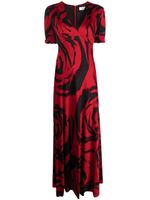 DVF Diane von Furstenberg robe Walker à imprimé graphique - Rouge