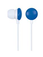Gembird MHP-EP-001-B in-ear hoofdtelefoon, blauw, wit - hoofdtelefoon (in-ear-hoofdtelefoon, bekabeld, 50-18000 Hz, 0,9 m, blauw, wit)