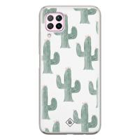Huawei P40 Lite siliconen telefoonhoesje - Cactus print